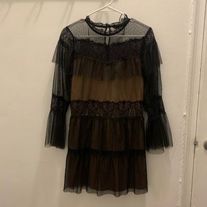 ZARA Layered Lace Dress